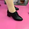 New Style of Chunk-heeled Shoes for Mom Elegant Single Shoes Soft-soled Women's Shoes Devotion