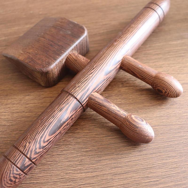 Cloud Craftsman Shengyang Shovel Open Back Tool Scraping Massage Guasha Rolling Stick Hand-Held Special Wenge Wood Massage Tools
