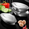 Stainless Steel Steaming Plate Fan Shaped Divided Steaming Plate Household Children's Food Steaming Bowl Kitchen Accessories