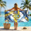Leeds United Fußball Strandtuch Weiches Mikrofaser Sommerhandtuch Schnelltrocknendes Saugfähiges Handtuch für Strand Schwimmbad Reisen