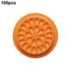 100Pcs Eyelash Glue Holder Abundant Quantity Rich Colors Multiple Grooves Disposable PVC Eyelash Extension Glue Holder Pallet Pad Makeup Tool