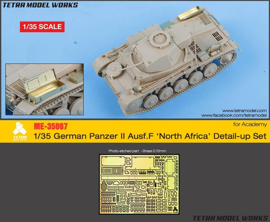 Tetra Model ME Serie Deutscher Panzer II F Plastikmodellteile ME3568 1/35 Ausf. (AC)