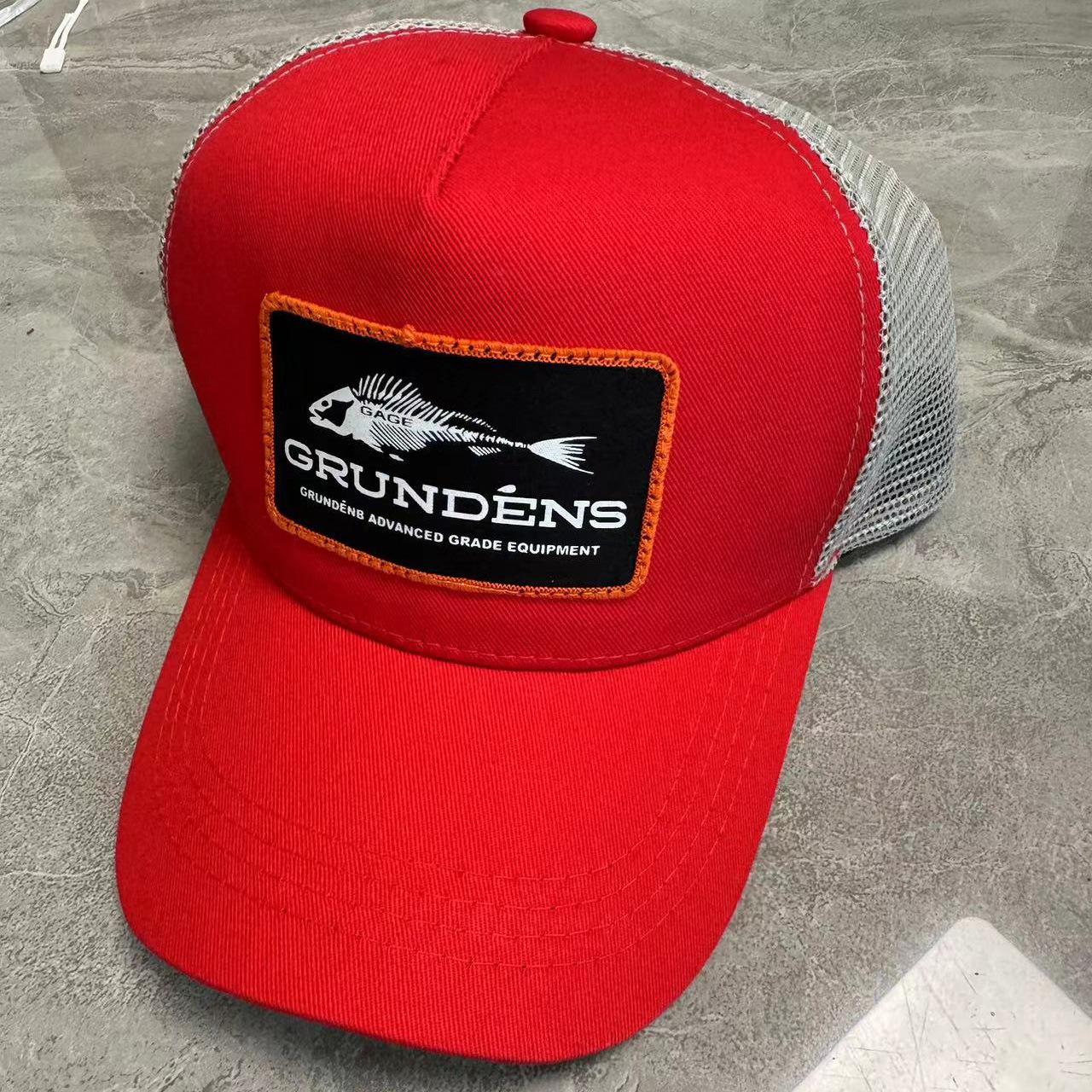Style Embroidered Baseball Cap, Fishbone Woven Label Embroidery, Outdoor Fishing Trucker Driver Cap