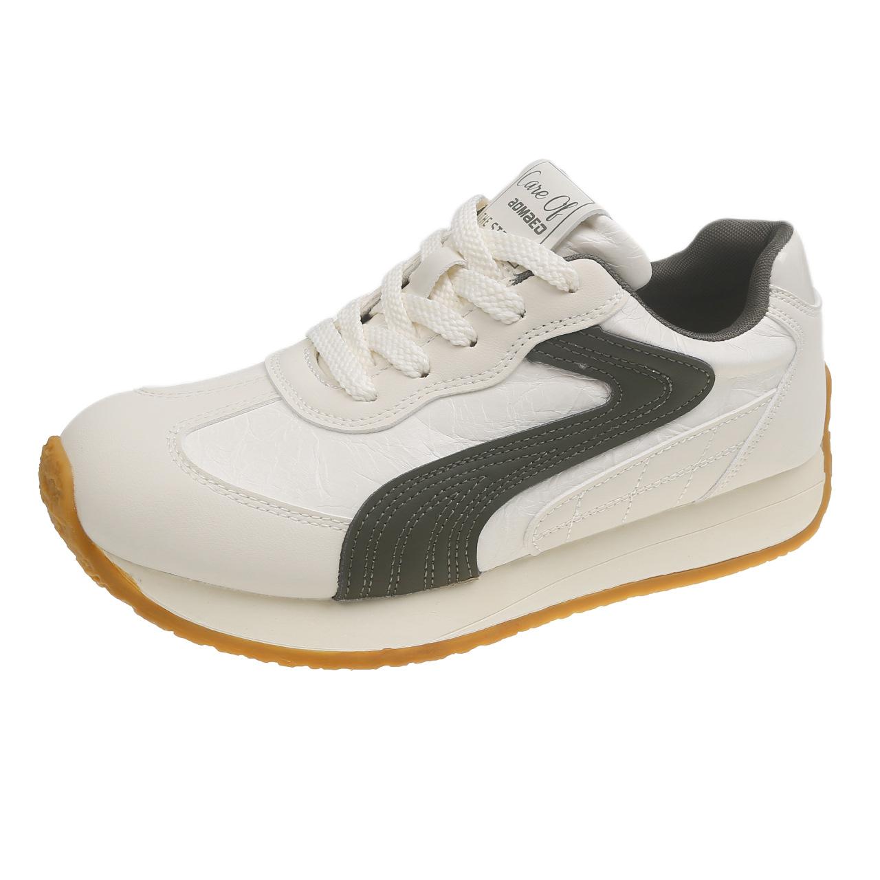 

Спортивные универсальные туфли на толстой подошве в стиле Форреста Гампа, женская обувь 2025 новинка, женская обувь, детская популярная обувь на мягкой подошве, повседневная обувь 40 белый