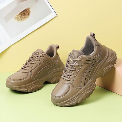 Height-increasing Dad Shoes Women's Spring and Autumn New Thick-soled Versatile Comfortable and Breathable Casual Sports Shoes