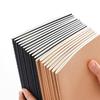 6 Pcs A4 Kraft Paper Notebook,36 Sheets 72 Pages/Book Horizontal Line Blank Grid Inner Page Student Learning Testbook QP-66
