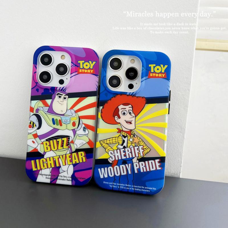 Cartoon Woody Buzz Cross-border Suitable 13 Apple Iphone 15 Pro Max Phone Case 14 Protective Soft Cover