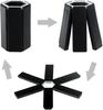 1-10PCS Foldable Silicone Trivet Six Claws Heat Resistant Pad for Hot Pots and Dishes Kitchen and Table Protector Mat