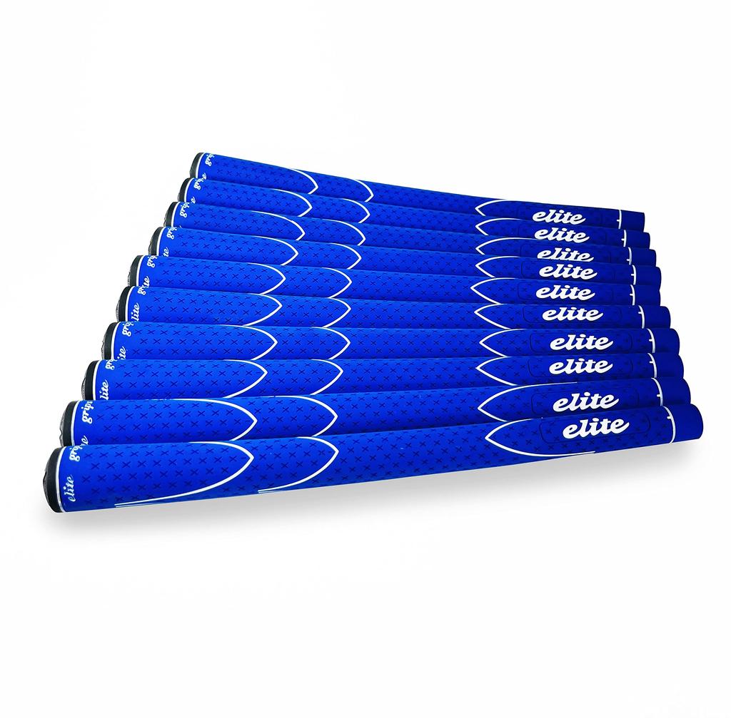 Elitegrips Golfový grip X360 Sada 10 kusů M60 Modrá s hřbetní linií
