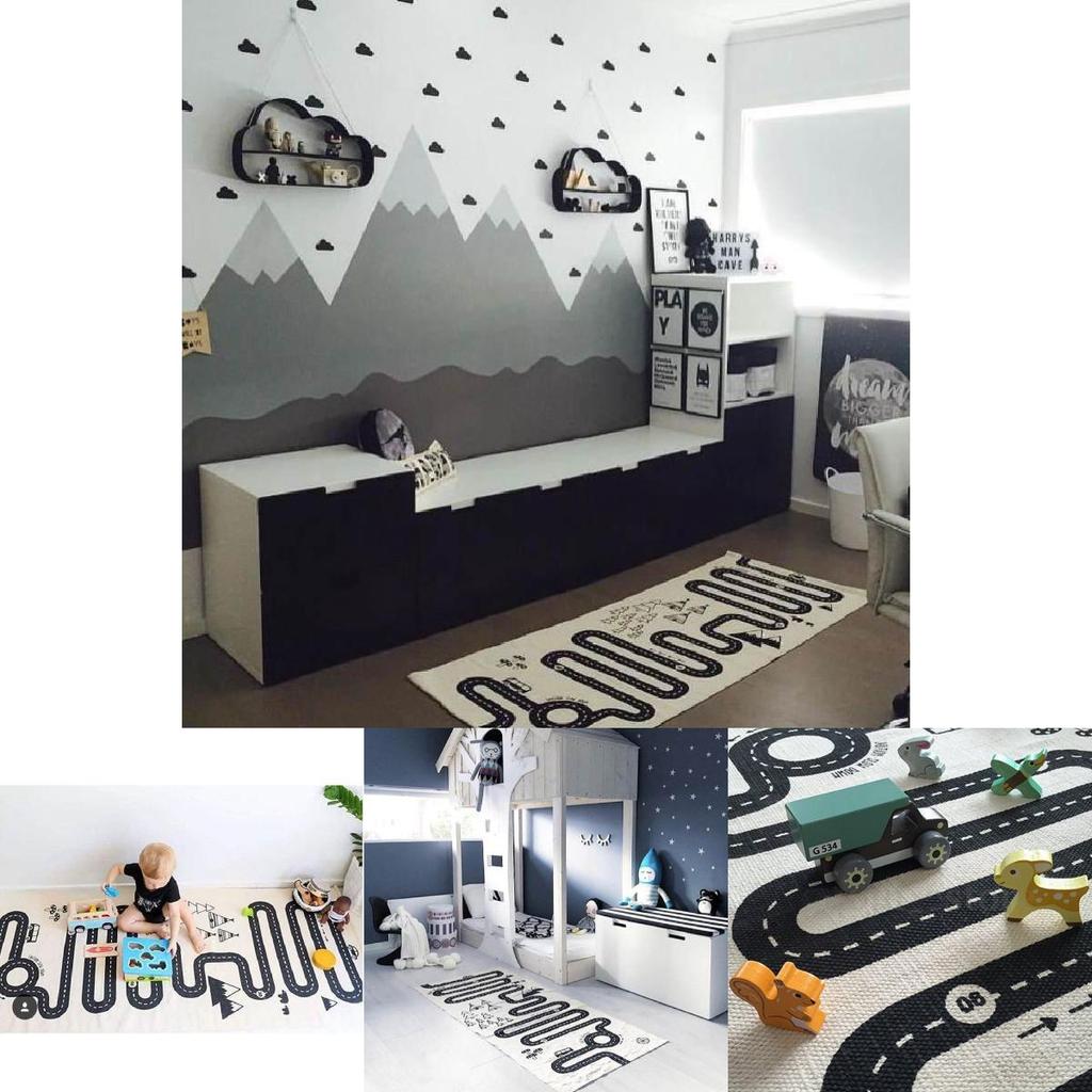 Cartoon Baby Crawling Mat With Thick For Infant Play And Sensory Development