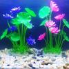1PC Beautiful Pink for Fish Tank Decor Lotus Ornaments Artificial Lotus Aquatic Flower Water Grass