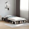 Bed Frame Black 75x190 cm Particleboard