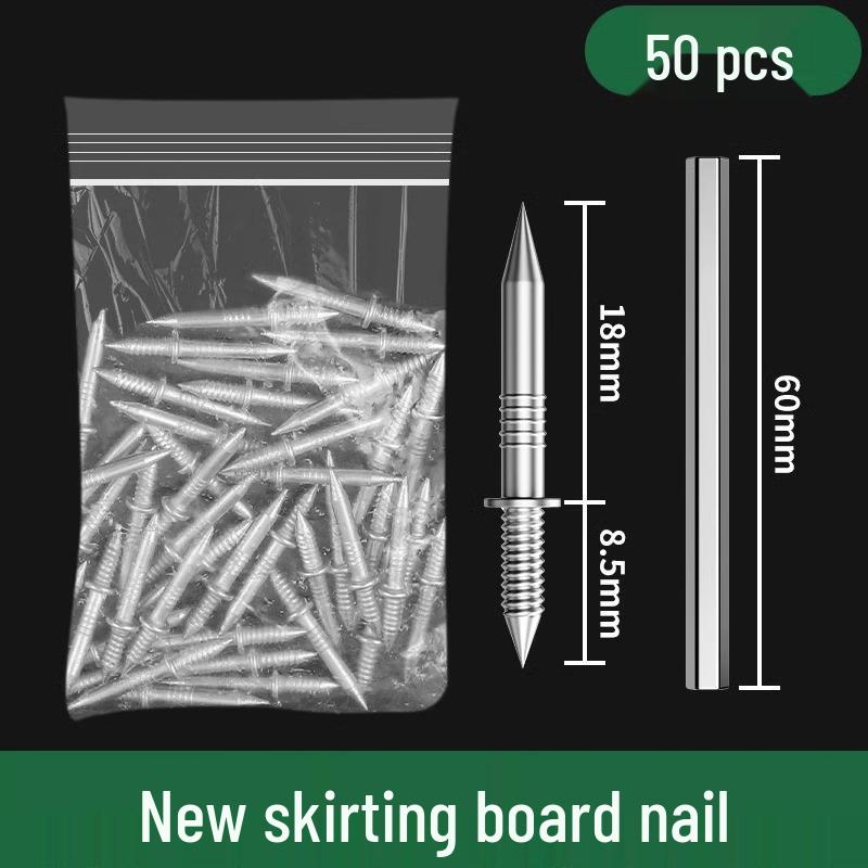 Seamless Solid Wood Skirting Board - Two-Way High-Strength Staircase Horn Nail, No-Punch Woodworking.