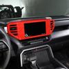 For Toyota Tundra -2025 ABS Matte Black Car Central Control Air Outlet Navigation Screen Frame Trim Sticker Car Accessories