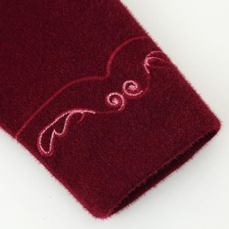 Winter Woolen Coat Mink Coat Thickened Warm Old Lady Clothes