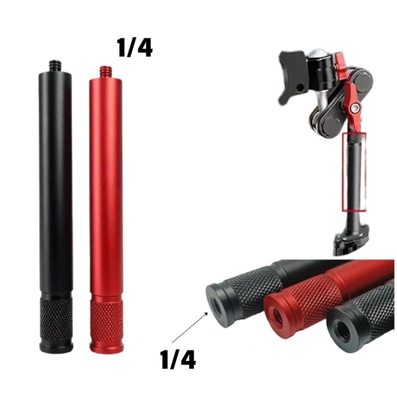 1/4-20 Tripods Thread Extension Rod, Aluminum Alloy Male To Female Mount Adapter for Camera Rig Clearance,4.65Inch