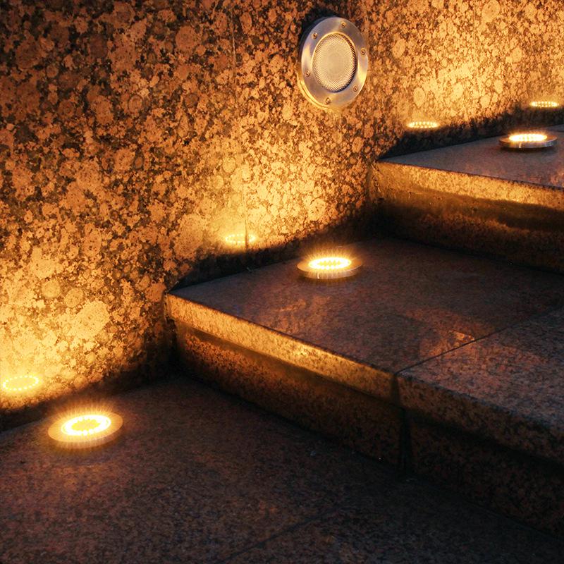 Solar LED Stake Light for Outdoor Garden & Courtyard - Waterproof, Decorative, Buried Fixture