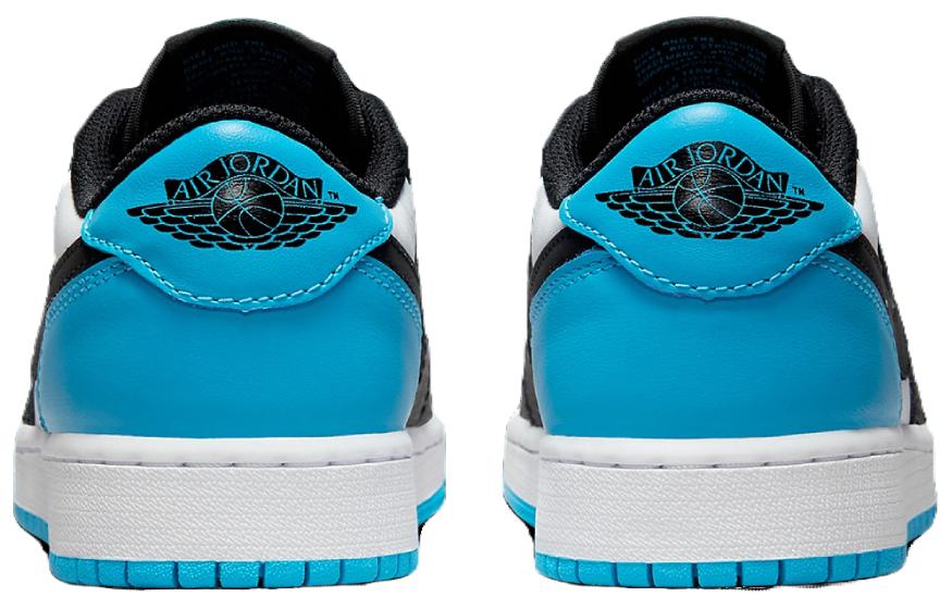 Jordan 1 Retro Low OG Black Dark Powder Blue GS CZ0858-104