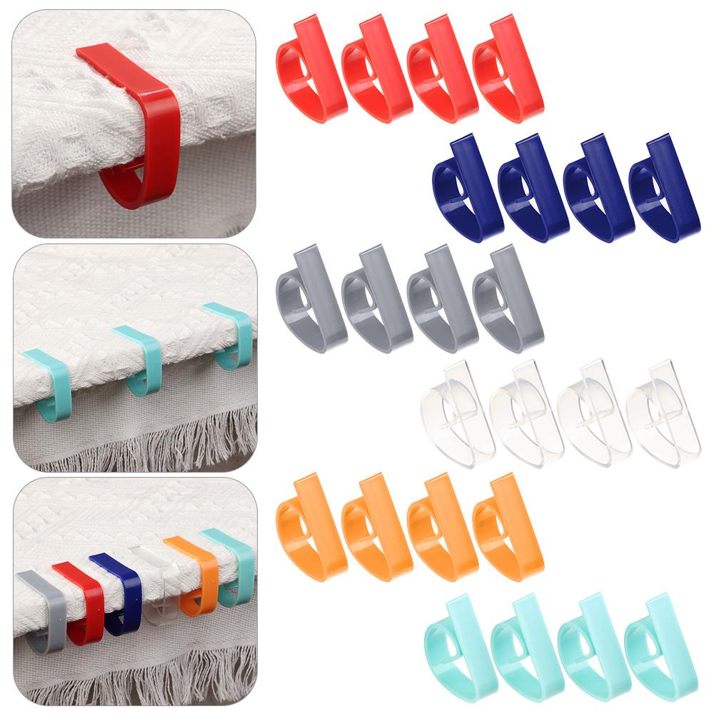 4 Pcs Plastic Anti-Slip Tablecloth Clip Tables Cloth Clamps Cover Party Picnic Wedding Prom Multi-function Tablecloth Holder