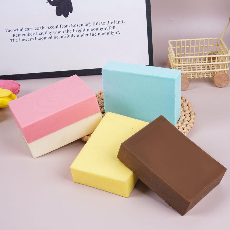 Slow Rebound Milk Brick Squeeze Toy Durable Soft Squishy Sensory Toy for Kids Adults Daily Stress Relief Travel Use
