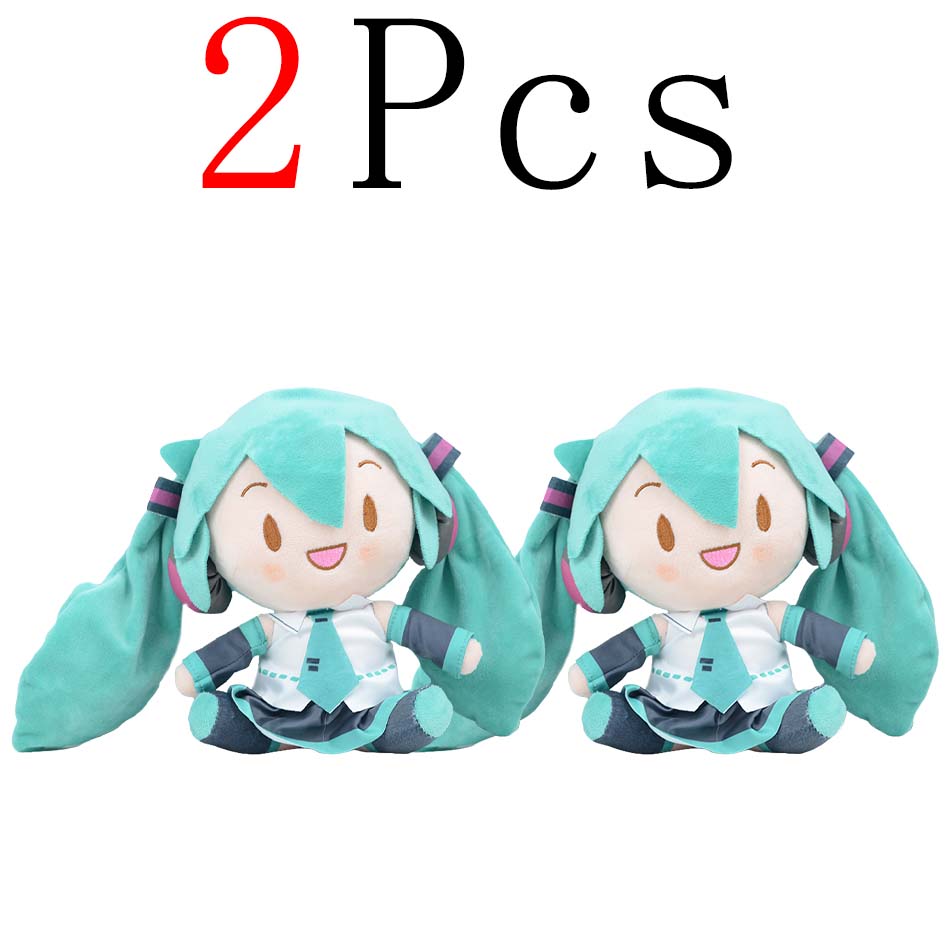 Cartoon 20cm Hatsune Miku Plush Doll Toy Anime sakura Miku snow Miku Character KawaiiSitting posture Fufu Kids Christmas Gift