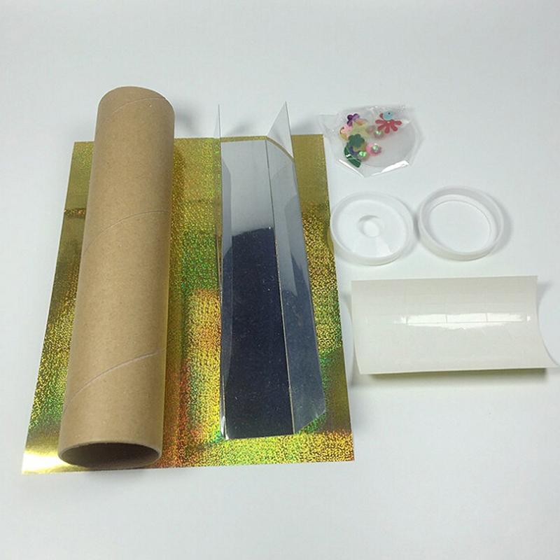 Diy Colored Rotating Kaleidoscope Kits Science Educational Craft Kid Toys