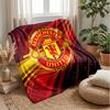 Manchester United Theme Blanket Soft Flannel Blanket Plush Throw Blanket Cozy Sofa Bed Blanket for Home Decor