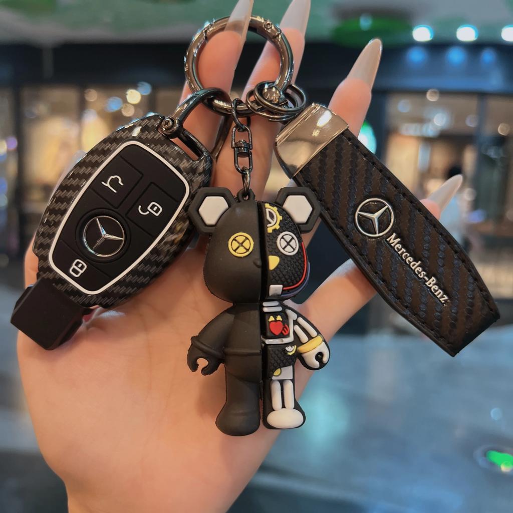 Key Fob Cover For Mercedes Benz A B C E S Class W204 W205 W212 W213 W176 GLC MAYBACH Keyless Soft Case ll1