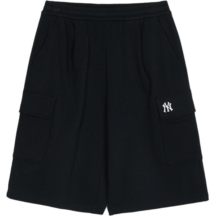 New MLB New York Yankees SS25 Cargo Shorts Unisex Black 3ASPB0453-50BKS