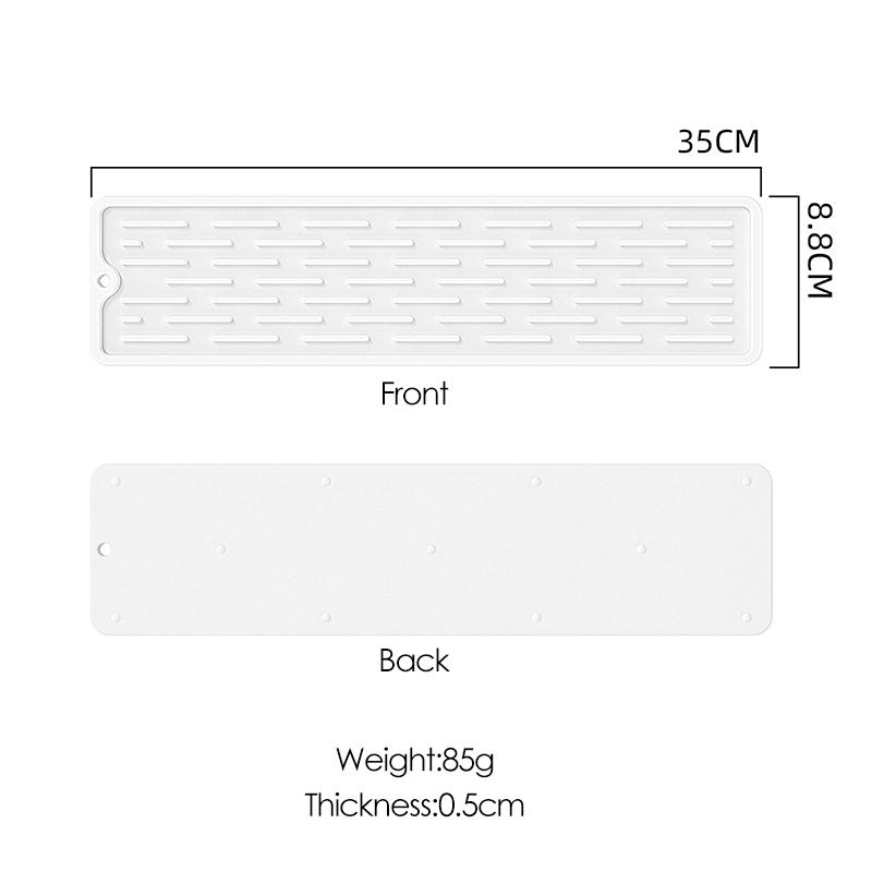 Silicone Dish Cup Drying Mat Anti-slip Sink Countertop Drain Pad Organizer Kitchenware Storage Protective Mat Kitchen Supplies