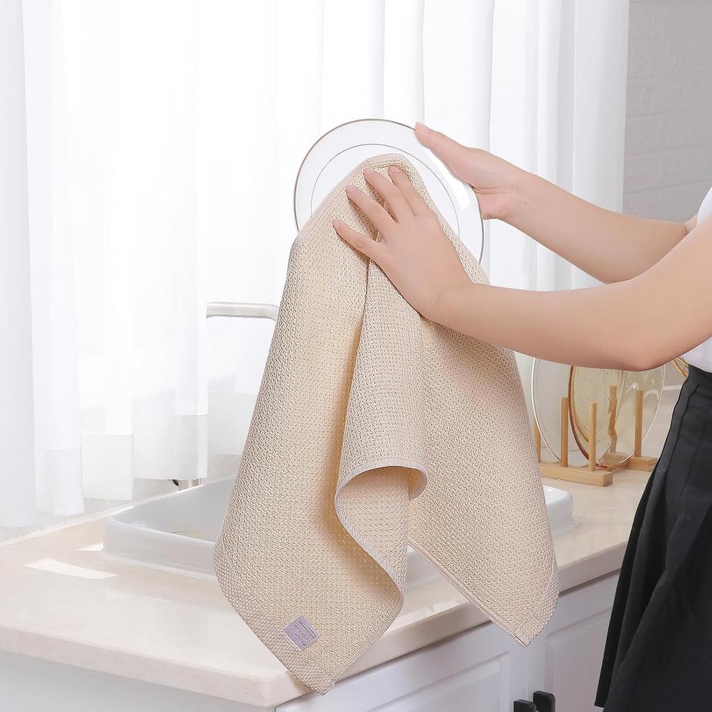 Panos Kitchen Nordic Waffle Kitchen Set of 34 x 73 Oatmeal Cloths, Style, Dishcloths, Dishcloths, Children's Towels, Towels, 4, cm,