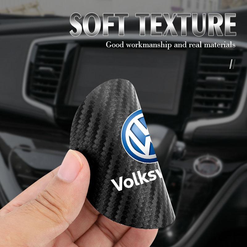 New 2026 2Pcs Car Interior Leather Coaster Anti-noise Water Cup Pad For VW Golf Polo Tiguan Touran Jetta Passat CC T5 GTI Magotan T-Cross EP1