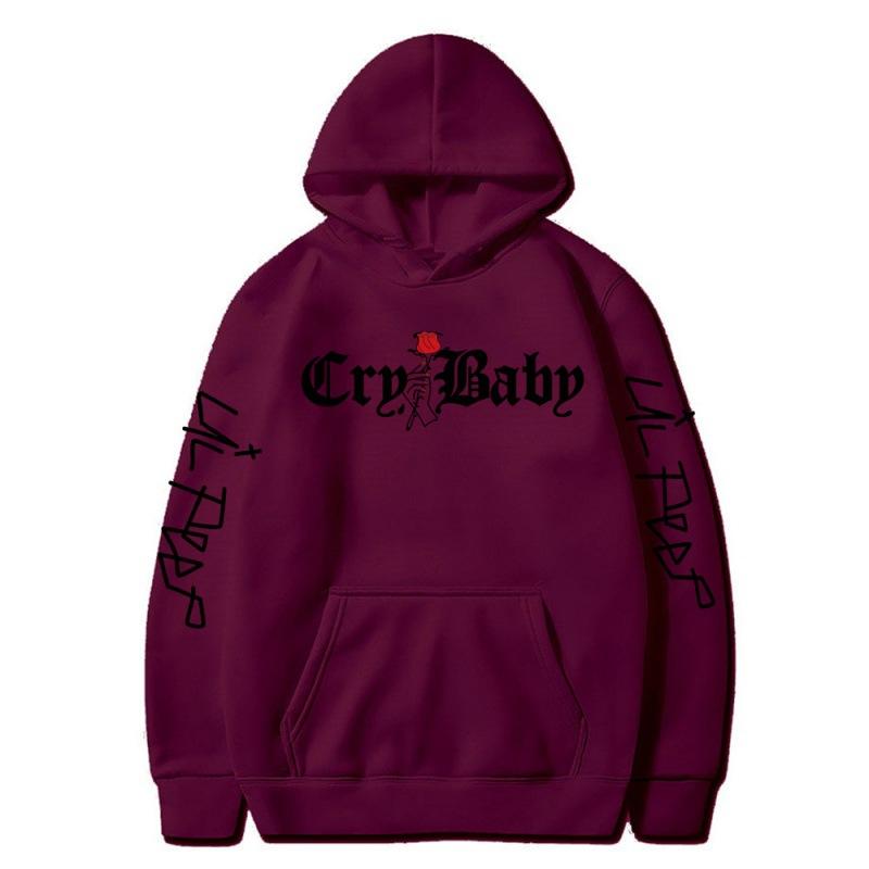Men Hoodies 2021 Lil.Peep Rose Cry Baby Hoodie