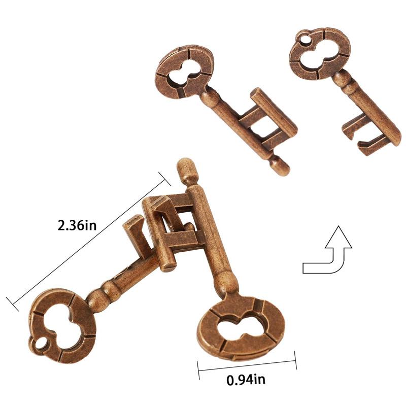 Brain Metal Teasers Puzzles For Kids Adults 3Pcs Unlock Interlocking Toys Iq Logic Test Disentanglement Educational Best Gifts