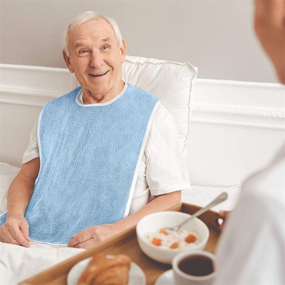 Waterproof Elderly Bib Anti-oil Saliva Towel Rice Pocket Bib  Mess-Free Diet