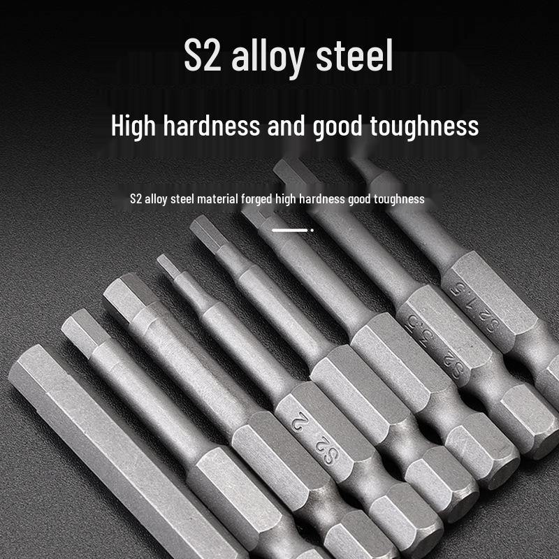Alloy Steel Magnetic Hexagon Electric & Air Screwdriver Bit Set