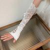 Women Lolita Jk Lace Fingerless Gloves Black Gothic DIY Strapping Sunscreen Sleeve Clothing Accessories Elastic Mesh Gloves 2055