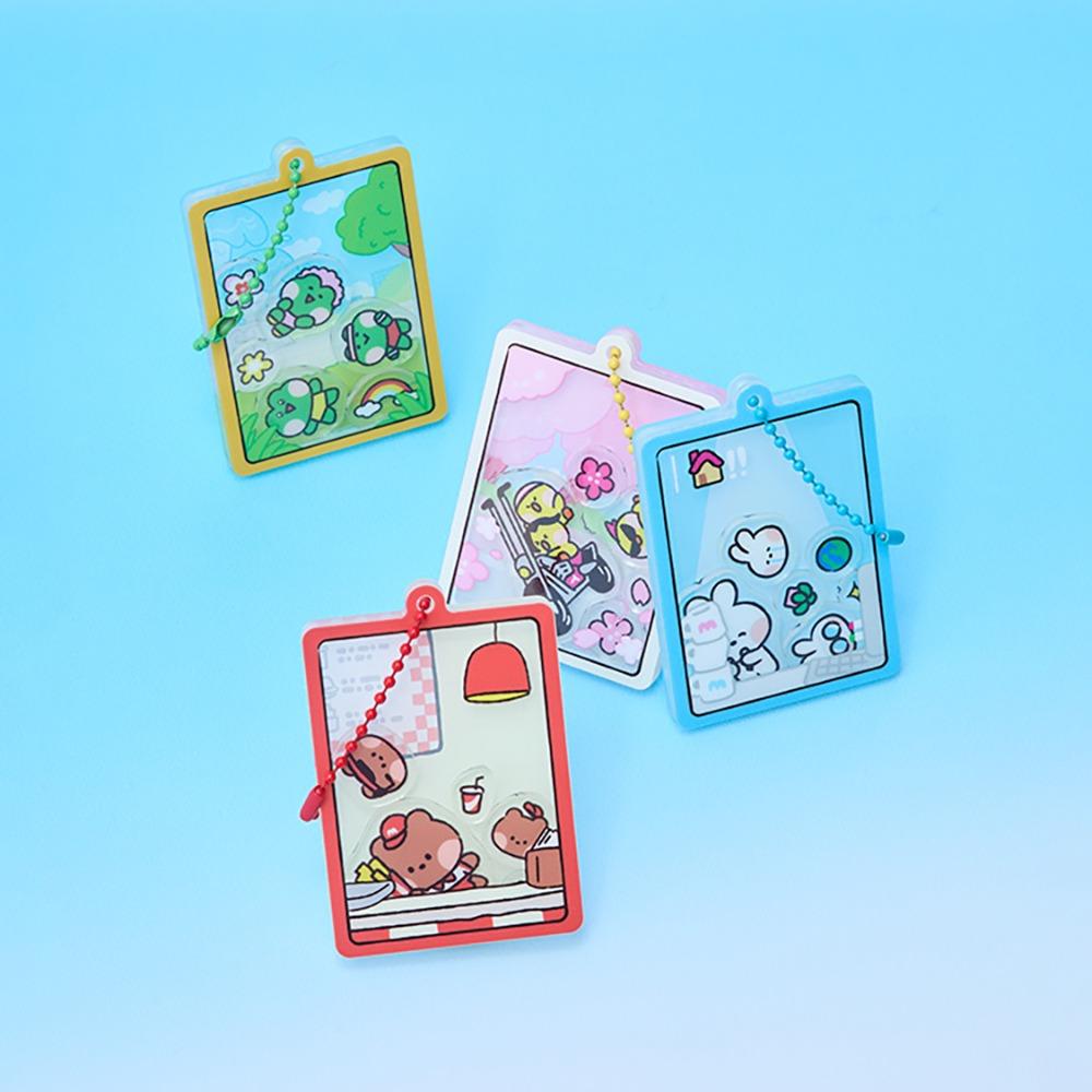 LINE FRIENDS minini World Acrylic Keyring Brownini