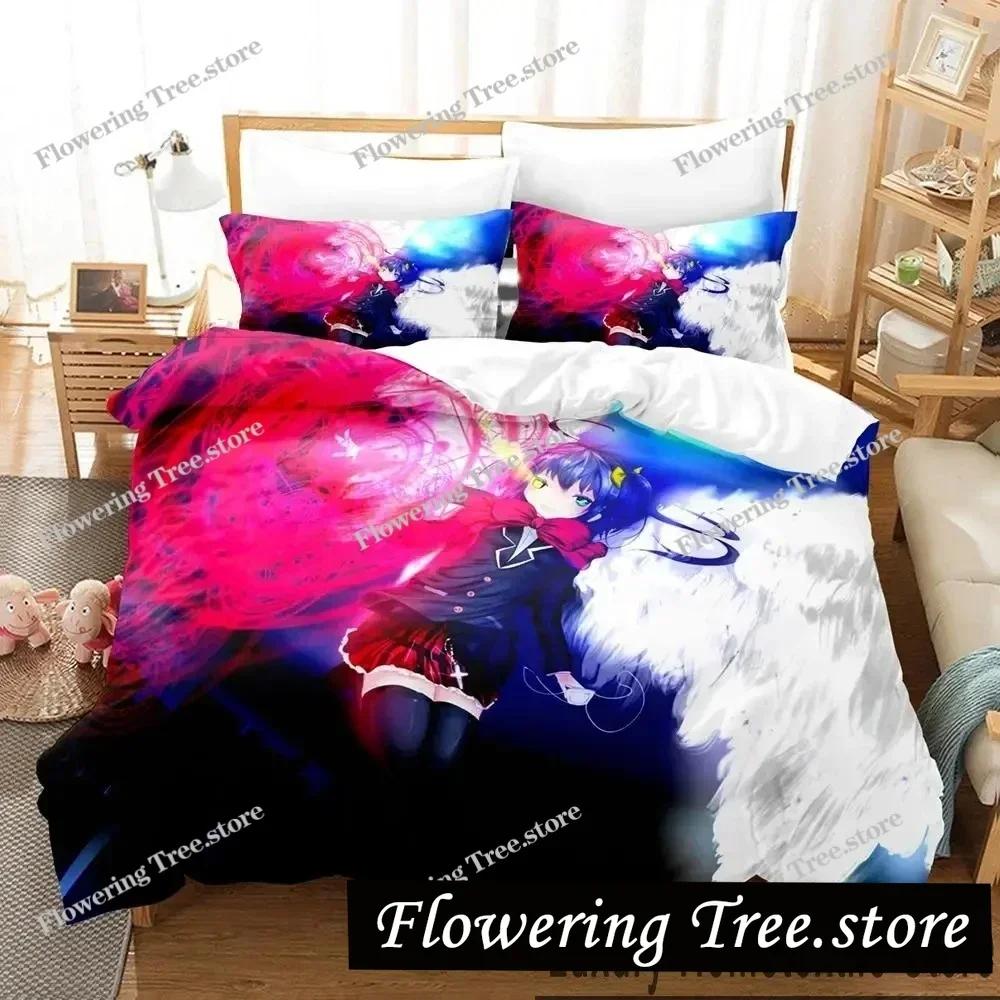 Anime Love, Chunibyo & Other Delusions Bedding Set Boys Girls Twin Queen King Size Duvet Cover Pillowcase Bed boys Adult