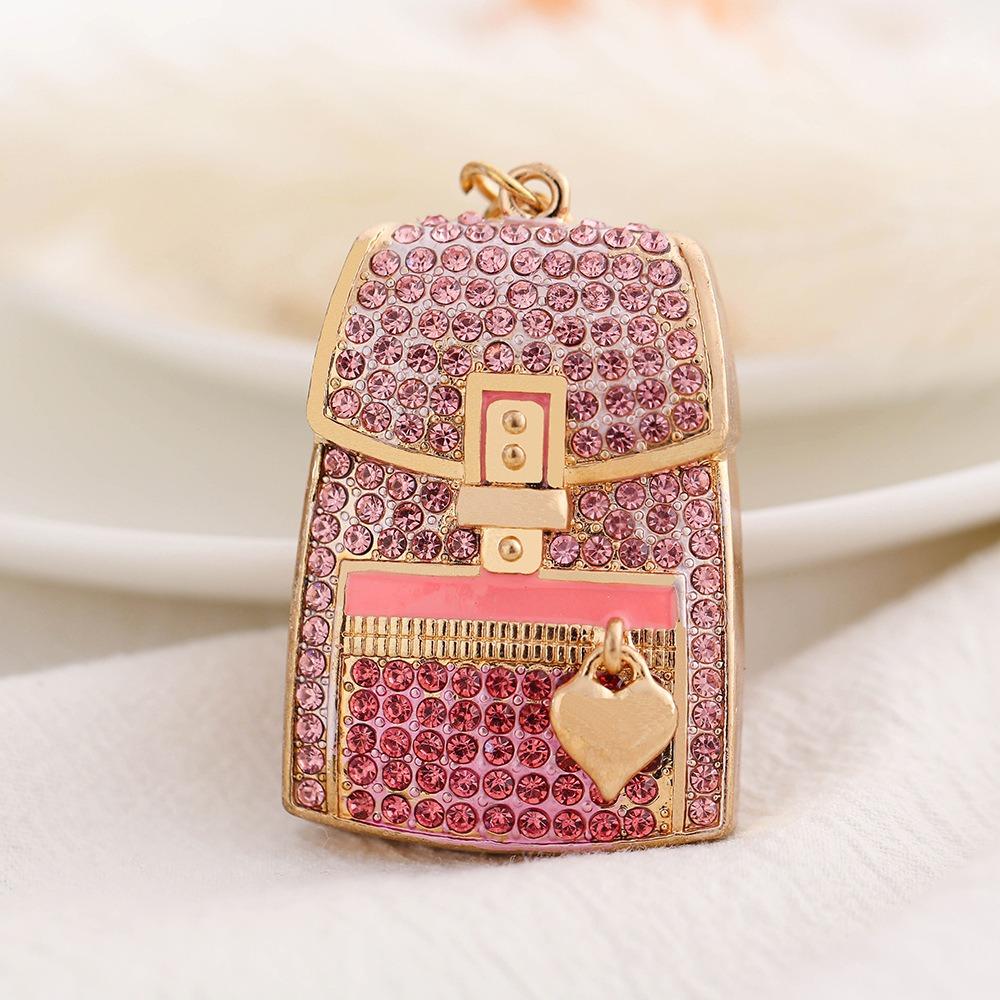 

Rhinestone Bag Shaped Keychain Fully-jewelled Bag Accessories Pendant Car Key Pendant Unisex