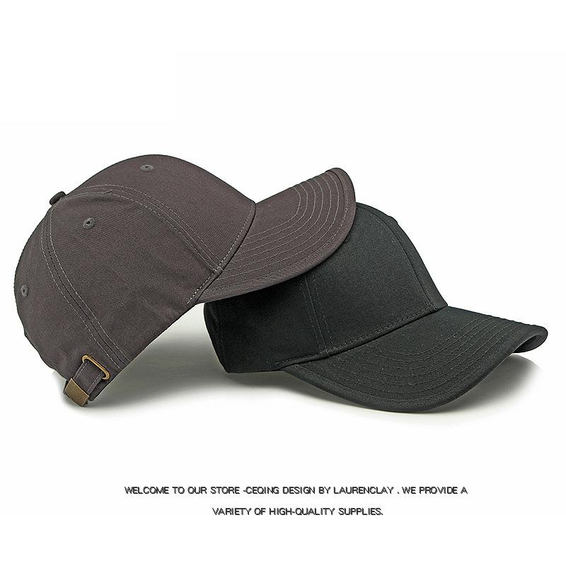 Men's Wide-Brimmed Baseball Cap Sunscreen Hat Plus Size Cap
