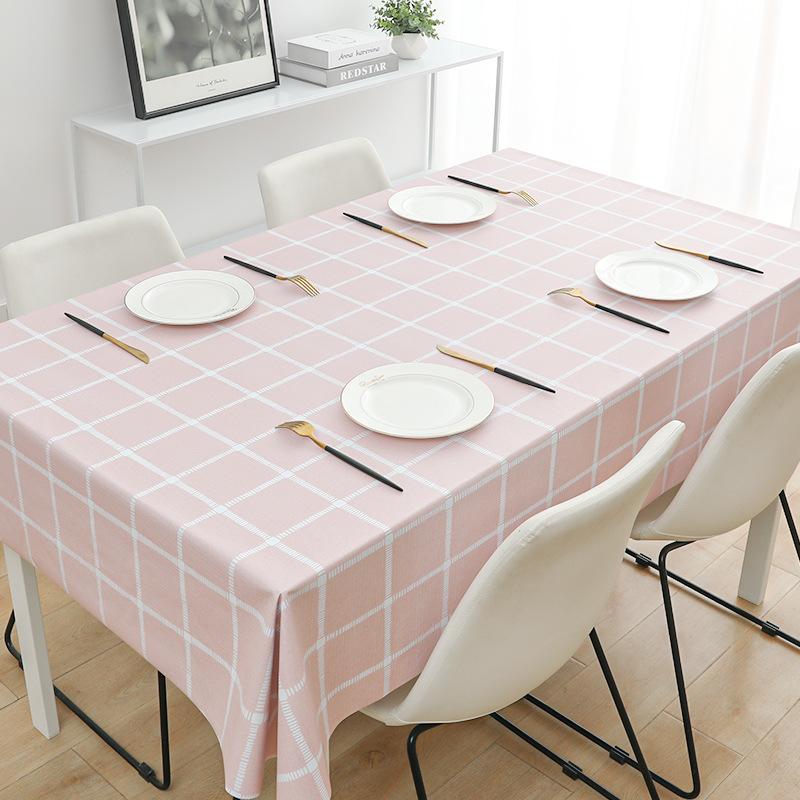 Pvc Tablecloth Waterproof And Oil-Proof Leave-In Desk Wind Student Rectangular Dining Table Tablecloth Coffee Table Mat