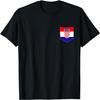 Croatia Flag Tshirt, Croatian Map, Croatia Shirts for Women T-Shirt