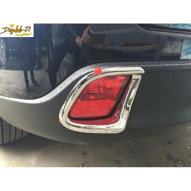Chrome Rear Fog Light Lamp Cover Trim For Toyota Highlander Kluger 2014-2018