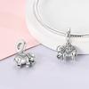 Copper Elephant Gathering Panda Pendant Charms Beads Fitoriginal Bracelet Diy Birthday Jewelry Gifts For Women