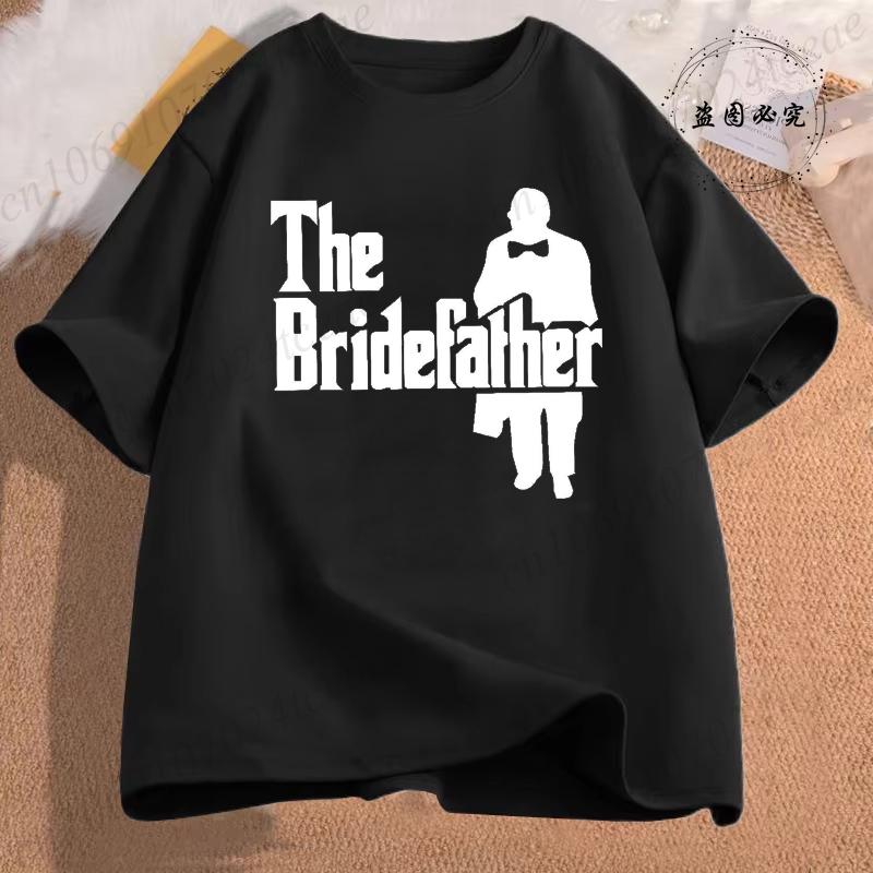 Fashion Team Groom TShirt Groomfatherbridefather Fashion Short Sleeve Tee Clothing Wedding Party Tops Tees Casual Streetwear