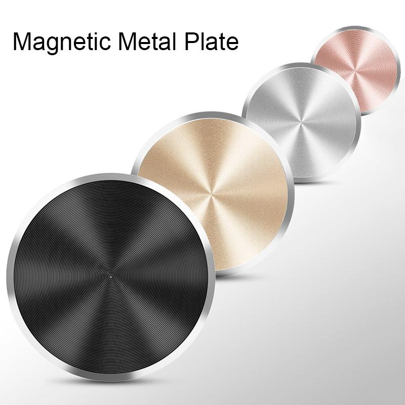 Thin Metal Plate Disk For Magnetic Car Phone Holder Iron Sheet Sticker Disk For Magnet Tablet Desk Phone Car Stand Mount Round