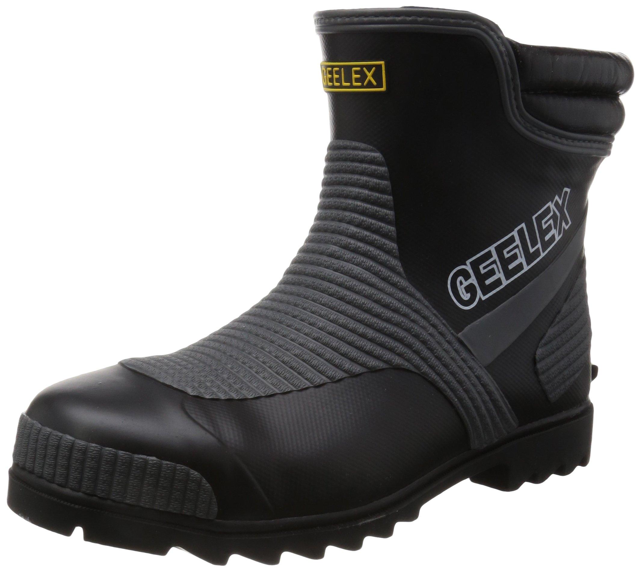 

Fukuyama Rubber G-Rex #3 Short Boots with Mesh and Steel Toe Cap, Black, Size 3L (27.5-28.0cm)