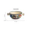 Hand-Painted Ceramic Bowls (Multicolour) - Set of 2, 260 Ml