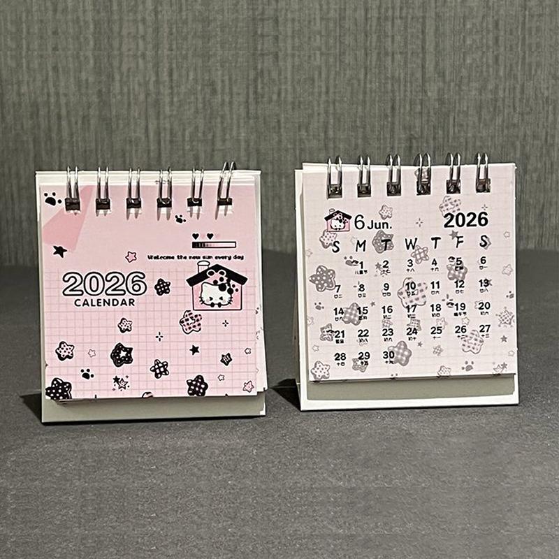 2026 Desk Calendar Yearly Monthly Daily Planner Cute Coil Calendar Yearly Schedule Organizer To Do List Home Office Supplies